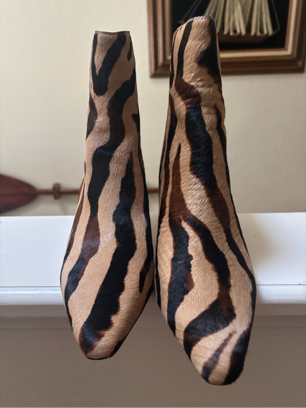 J crew hair calf kitten heel